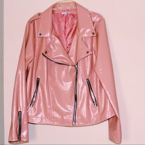 Pink Latex Motto Jacket!